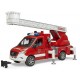 MB Sprinter Vigili del fuoco con pompa a scala girevole e modulo luci e suoni - Bruder 02673