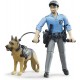 Poliziotto bworld con cane - Bruder 62150