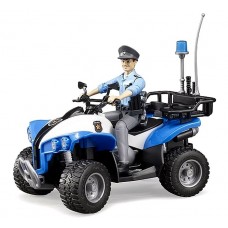 Quad Polizia con Poliziotto e attrezzature - Bruder 63010