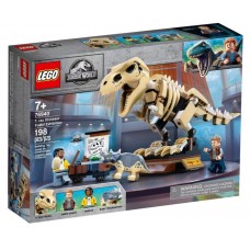 La mostra del fossile di dinosauro T. Rex - LEGO Jurassic World 76940