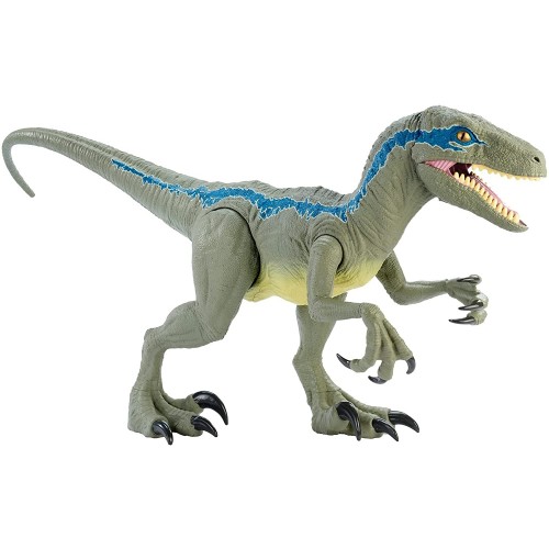 Jurassic WorlD Velociraptor Blu Super Colossale Mattel GCT93 - Giochi e  giocattoli